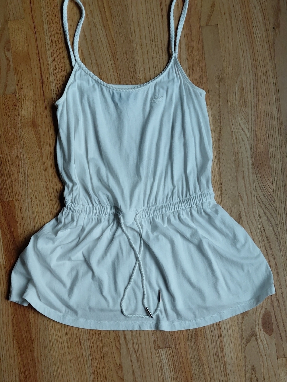Adidas Women’s White Drawstring Cami Slip Chemise